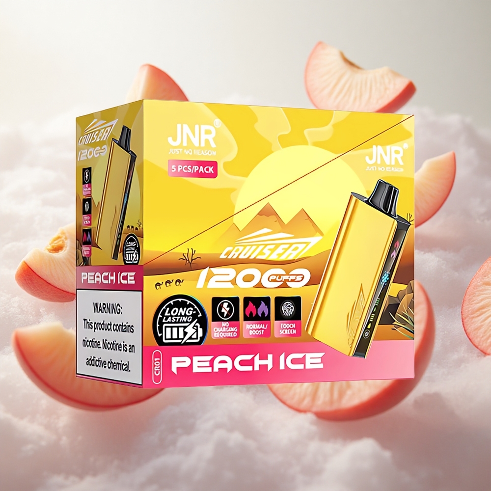 JNR Cruiser 12000 Puffs Broskev Led Dual Modes (Normální/Boost) Czech Republic wholesale