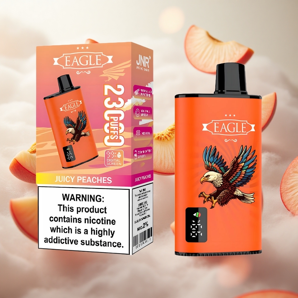JNR EAGLE Smart 23000 Puffs Jednorázová Vape Juicy Peaches 25ml kapacita e-liquidu Czech Republic wholesale
