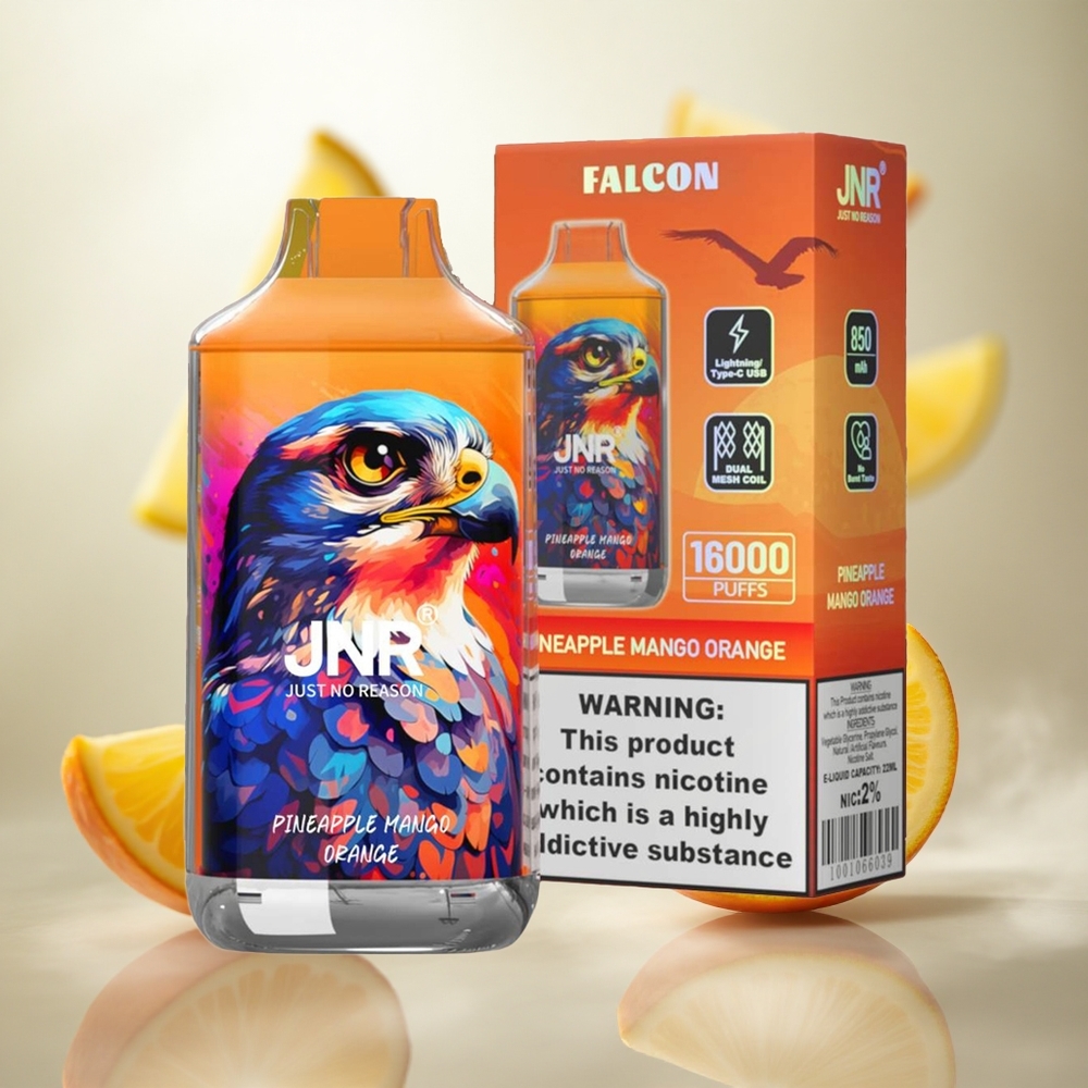 JNR Falcon 16000 Puffs Jednorázová Vape Ananas Mango Pomeranč 22ml Kapalina Czech Republic wholesale