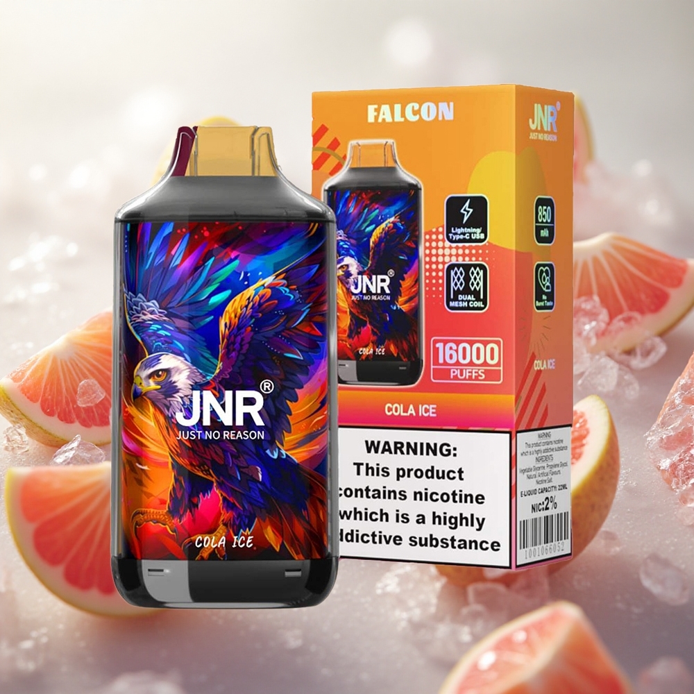 JNR Falcon 16000 Puffs Jednorázová Vape Cola Ice 22ml Kapalina Česká republika velkoobchod