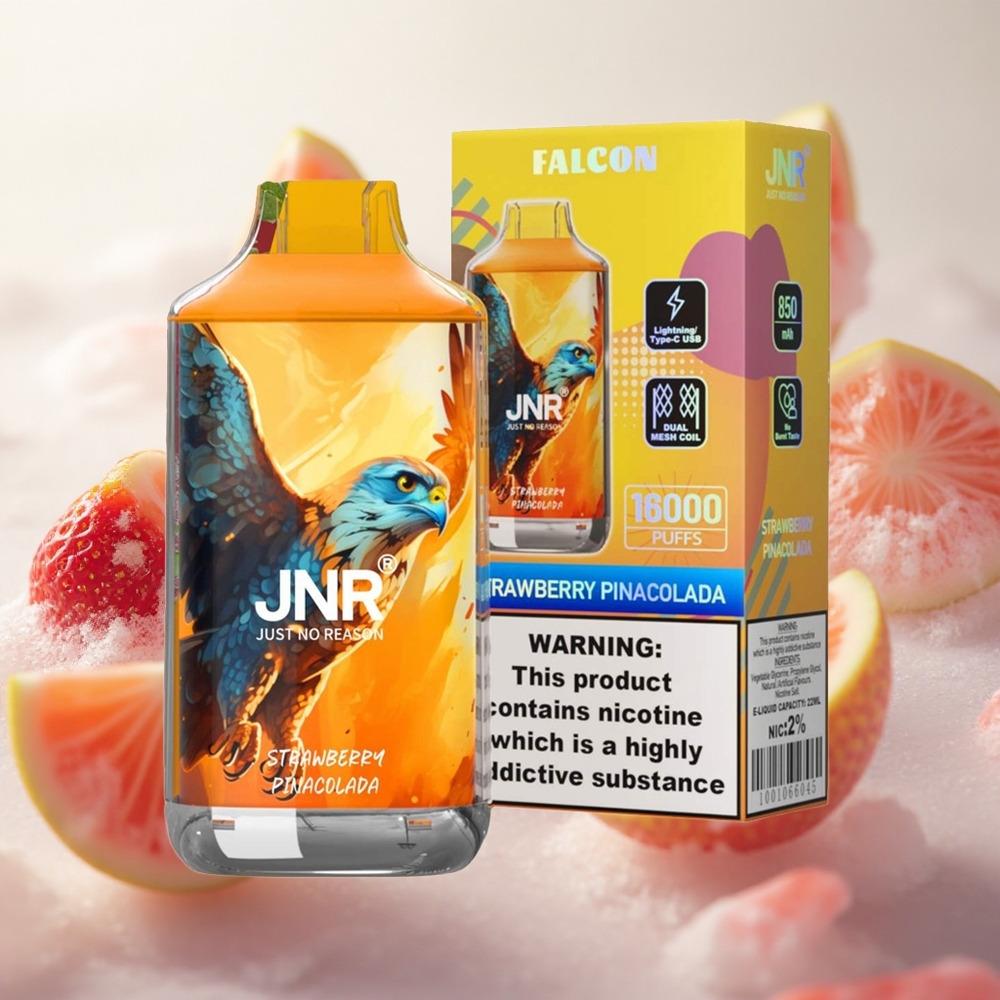 JNR Falcon 16000 Puffs Jednorázová Vape Jahoda Pina Colada 22ml Czech Republic wholesale
