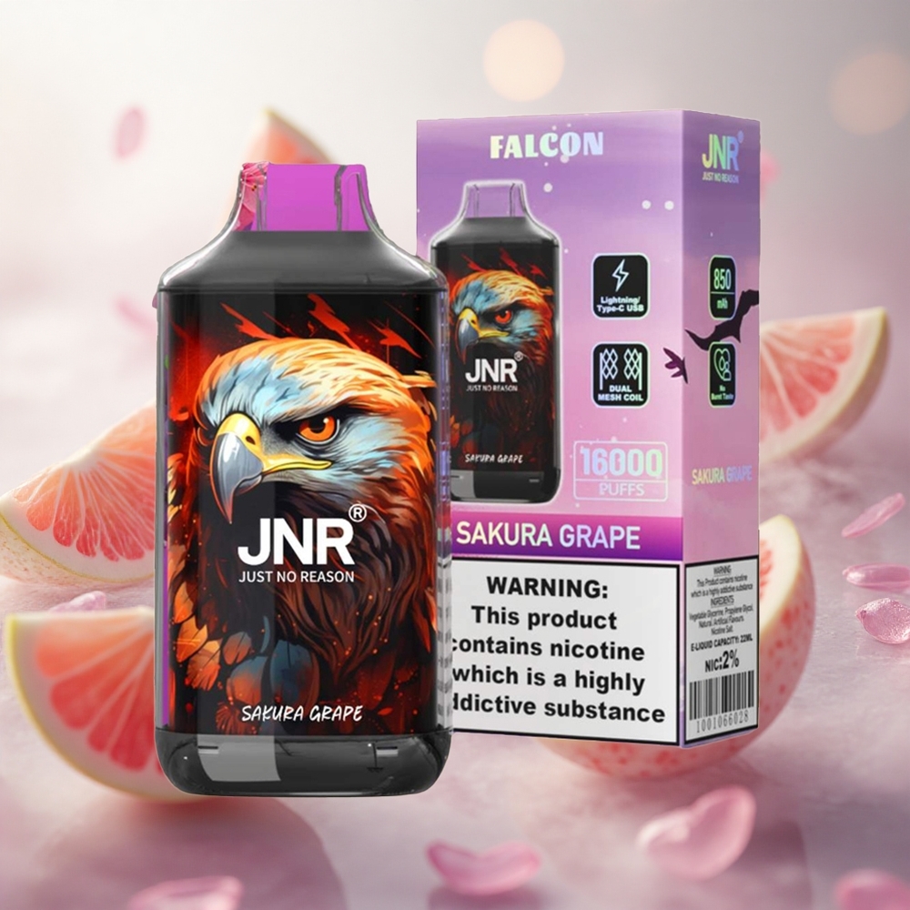 JNR Falcon 16000 Puffs Sakura Hroznové Víno 22ml Kapalina Czech Republic wholesale