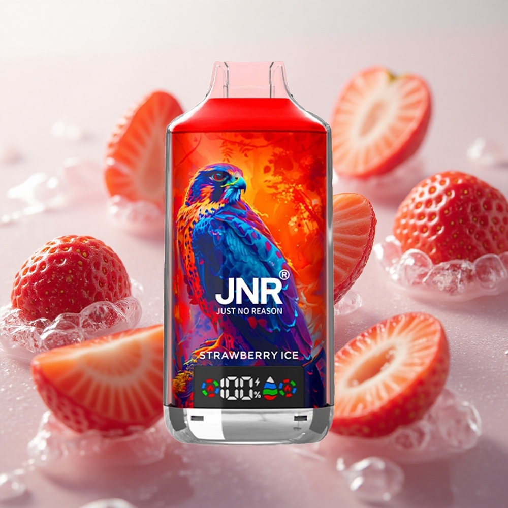 JNR Falcon X 18000 Puffs Jednorázová Vape Jahoda Ice s 24ml e-liquid kapacitou Czech Republic wholesale