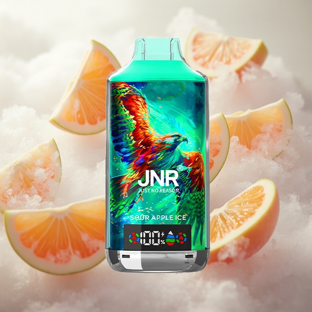 JNR Falcon X 18000 Puffs Jednorázová Vape Sour Apple Ice 24ml Kapalina Kapacita Velkoobchod Česko