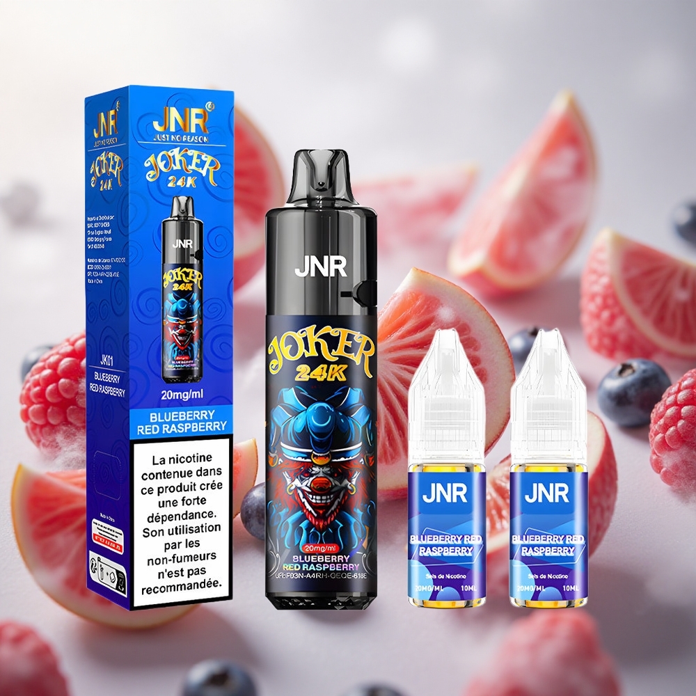 JNR Joker 24K 24000 Puffs Jednorázová Vape Borůvka Červená malina 2 nikotinu Czech Republic wholesale