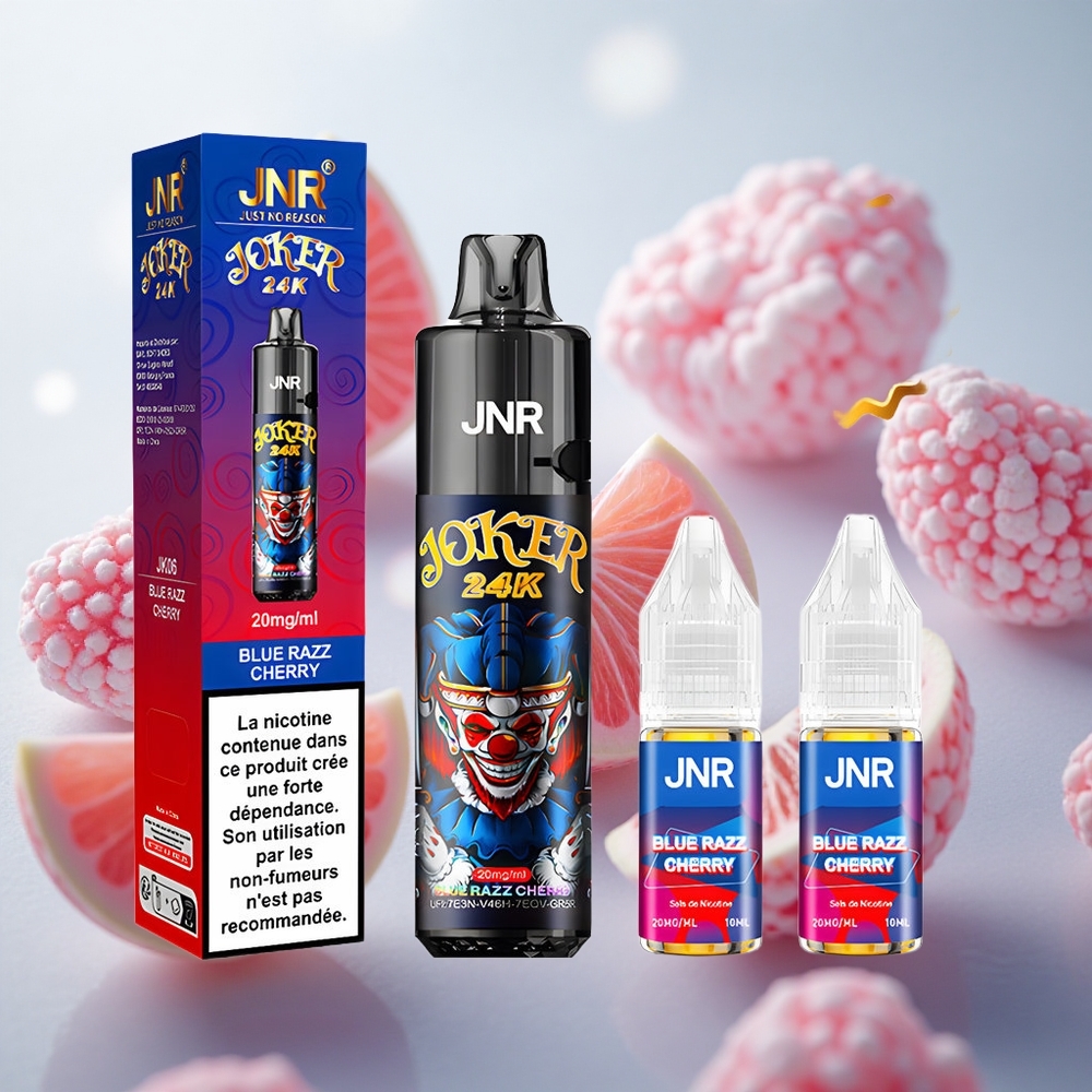 JNR Joker 24K Puffs Jednorázová Vape Blue Razz Cherry 24000 Puffs Czech Republic wholesale