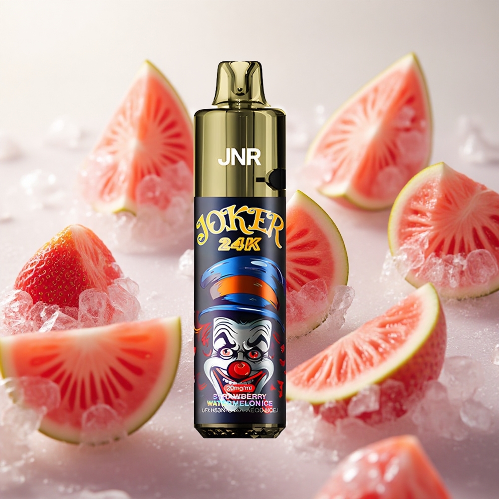 JNR Joker 24K Puffs Jednorázová Vape Jahoda Meloun Led s 800mAh baterií Czech Republic wholesale