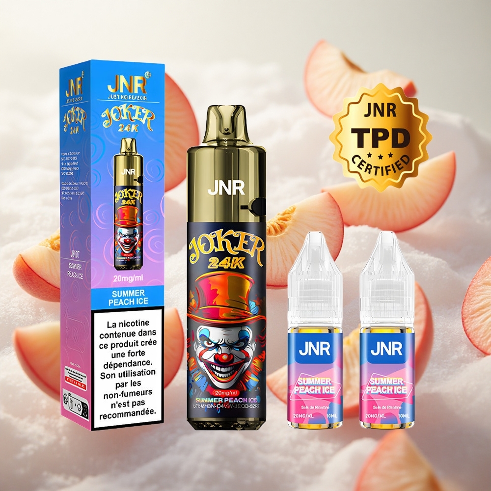 JNR Joker 24K Puffs Jednorázová Vape Letní broskev led 24000 Puffs Czech Republic wholesale