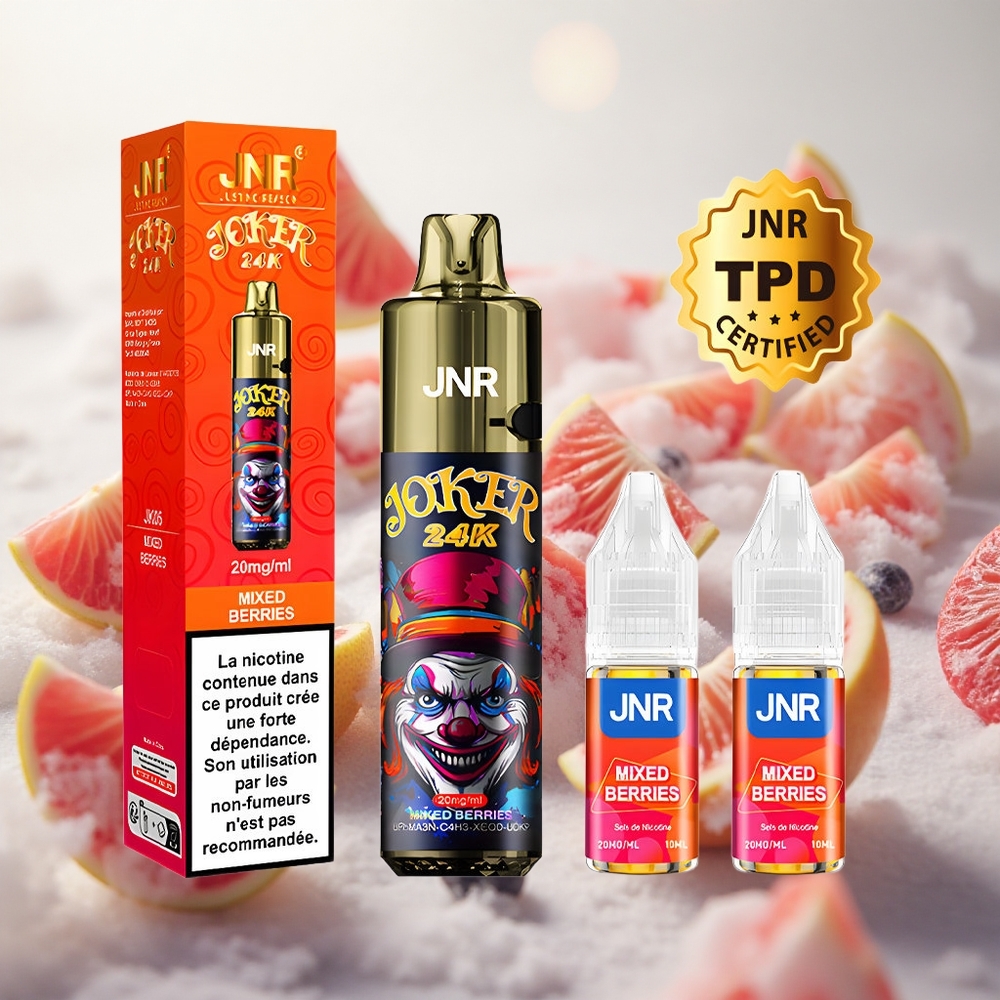 JNR Joker 24K Puffs Jednorázová Vape Směs bobulí s 24000 potahy Czech Republic wholesale