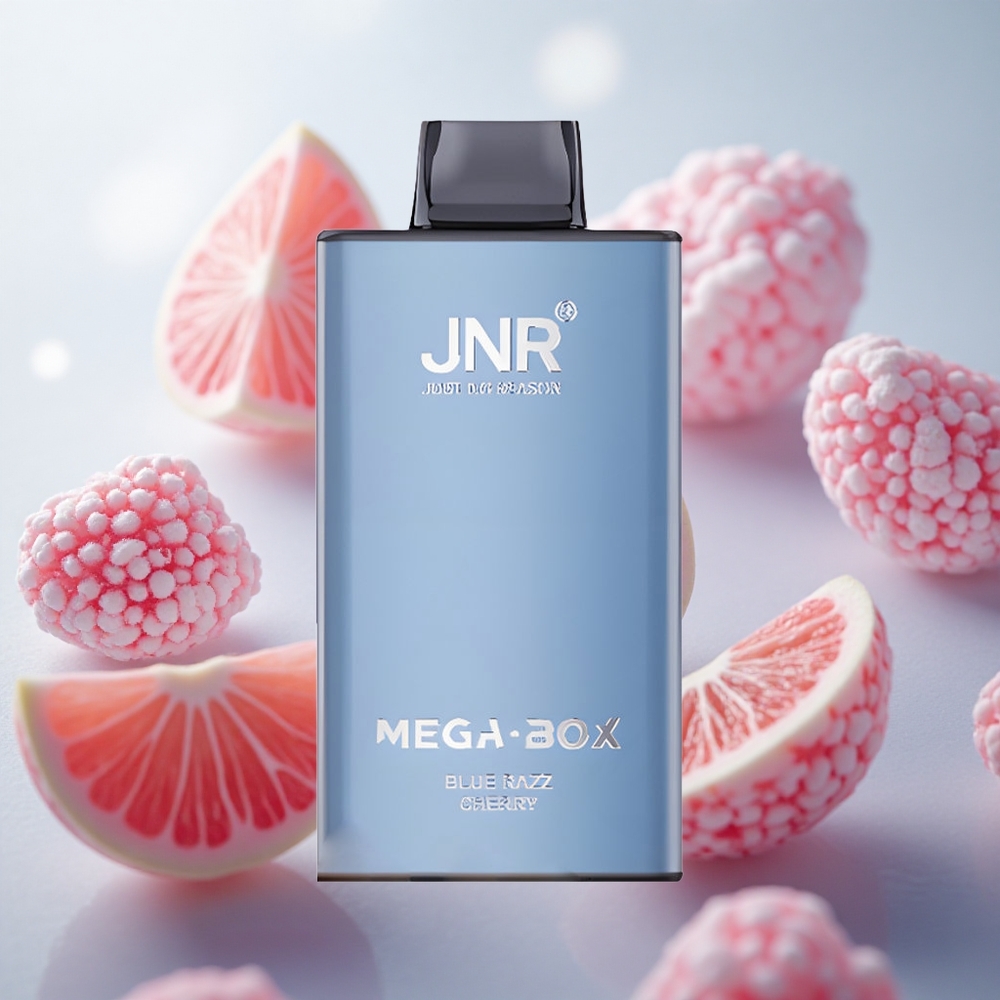 JNR Mega Box 25000 Puffs Jednorázová Vape Blue Razz Cherry 30ml Kapacita E-liquid Czech Republic wholesale