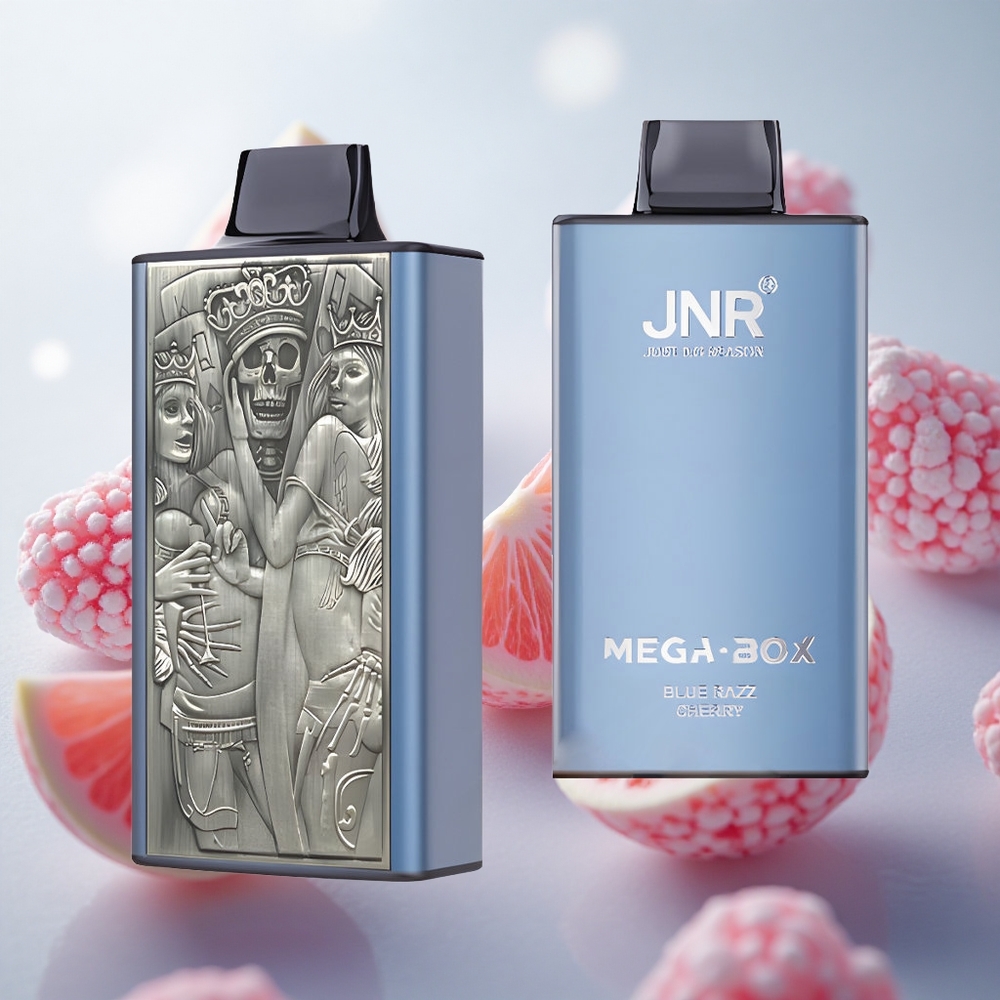 JNR Mega Box 25000 Puffs Jednorázová Vape Blue Razz Cherry 30ml Kapacita E-liquid Czech Republic wholesale