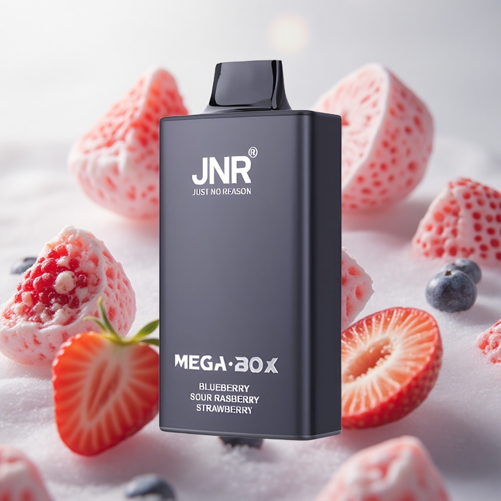 JNR Mega Box 25000 Puffs Jednorázová Vape Borůvka Kyselá Malina Jahoda 30ml Kapacita E-liquid Czech Republic wholesale