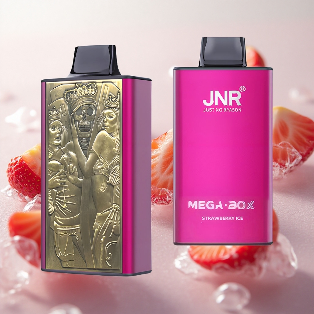 JNR Mega Box 25000 Puffs Jednorázová Vape Jahodový led 30ml kapacita e-liquidu Czech Republic wholesale