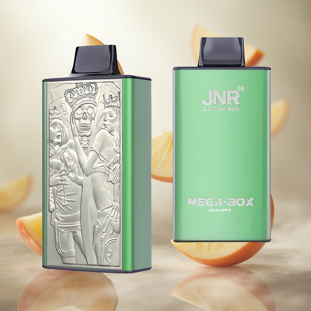 JNR Mega Box 25000 Puffs Jednorázová Vape Kyselé jablko s obsahem nikotinu 2 Czech Republic wholesale