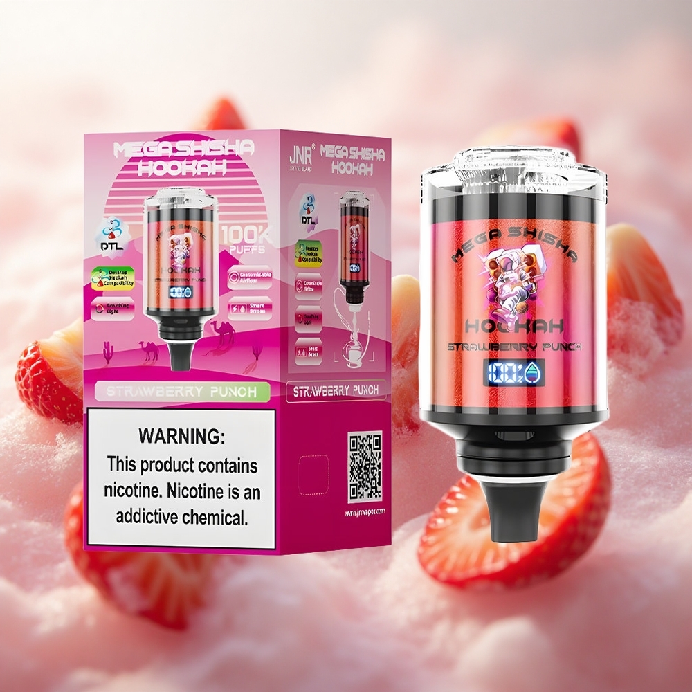 JNR Mega Shisha 100K Jahoda Punch 60ml Kapacita e-kapaliny Czech Republic wholesale