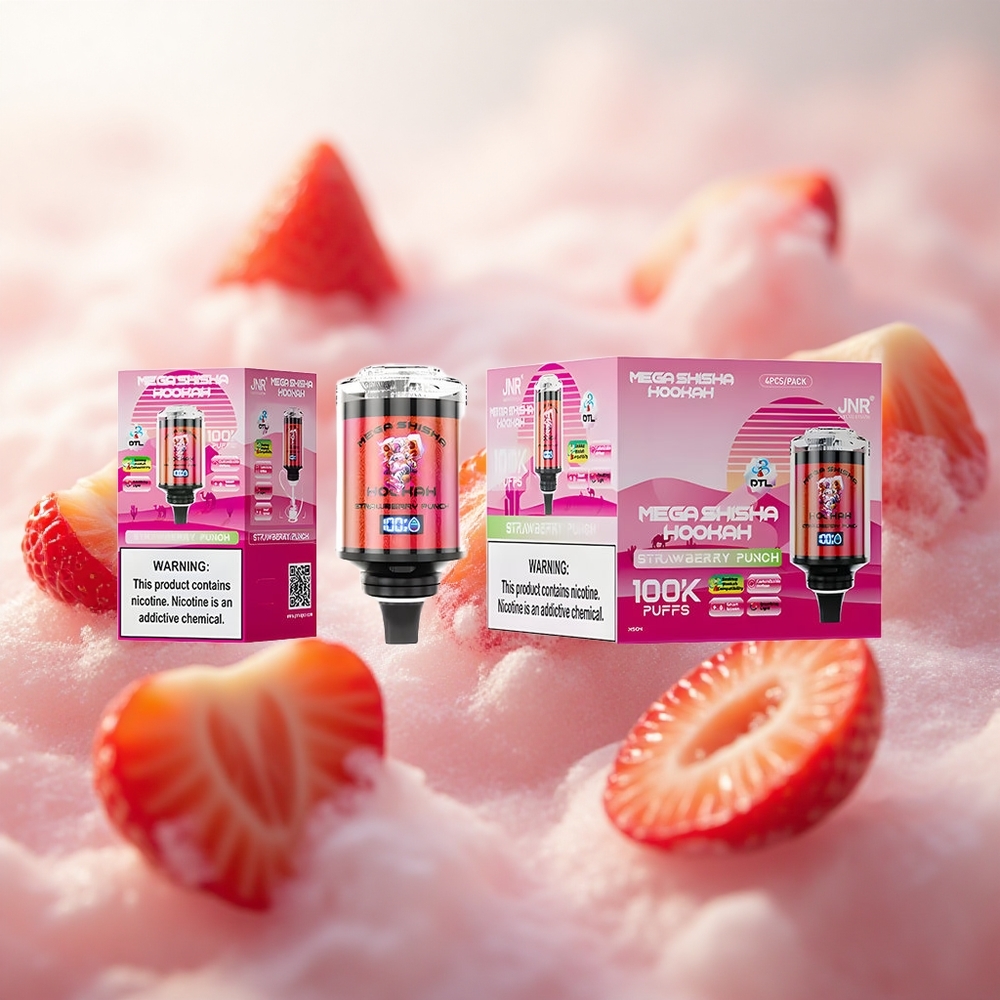 JNR Mega Shisha 100K Jahoda Punch 60ml Kapacita e-kapaliny Czech Republic wholesale