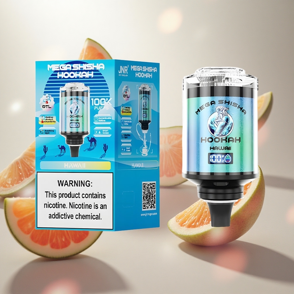 JNR Mega Shisha Hookah 100K Hawaii Stolní Kompatibilita 100000 Puffs Czech Republic wholesale