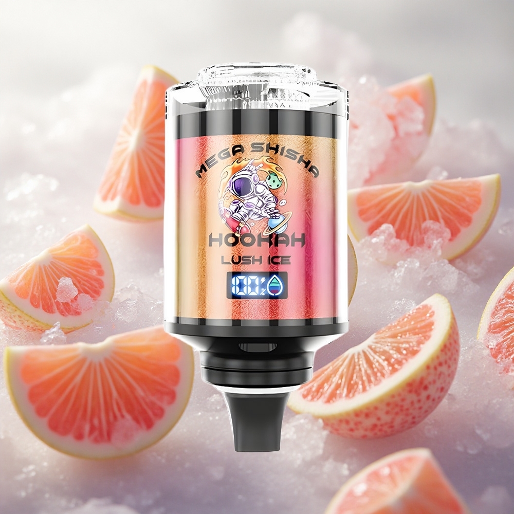 JNR Mega Shisha Hookah 100K Lush Ice 60ml kapacita e-liquidu 2 nikotinu Czech Republic wholesale