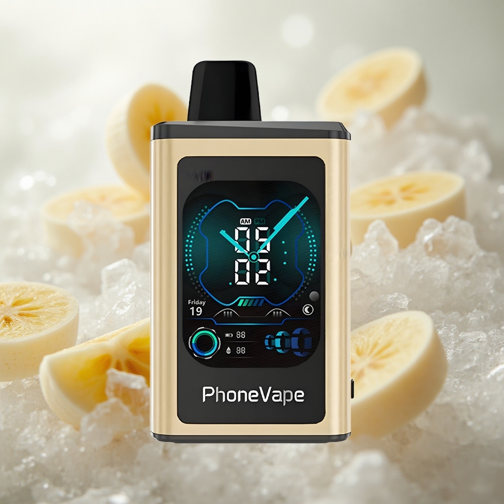 JNR PhoneVape 30000 Puffs Jednorázová Vape Banana Ice s ovládáním přes aplikaci Czech Republic wholesale