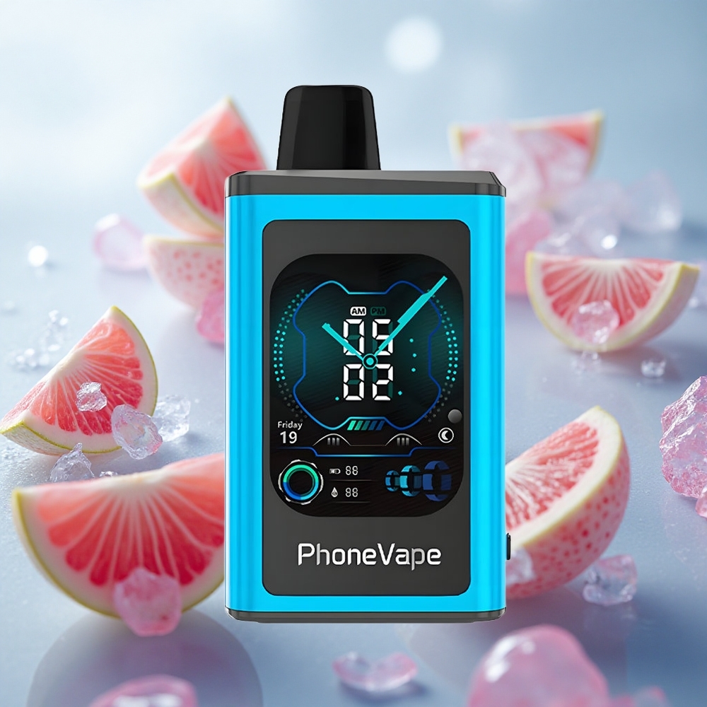 JNR PhoneVape 30000 Puffs Jednorázová Vape Blue Razz Ice 850mAh baterie s nabíjením Type-C Czech Republic wholesale