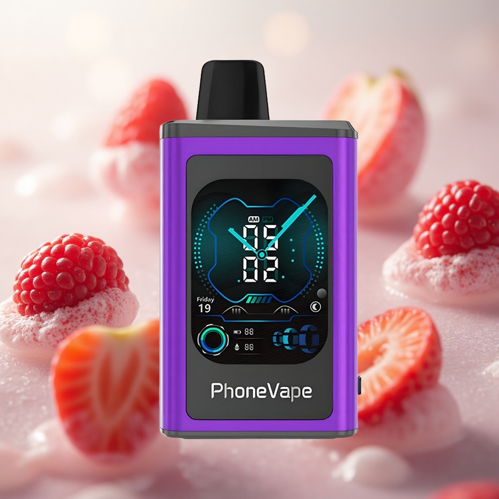 JNR PhoneVape 30000 Puffs Jednorázová Vape Třešeň Jahoda Malina 850mAh Type-C Dobíjecí Baterie Czech Republic wholesale