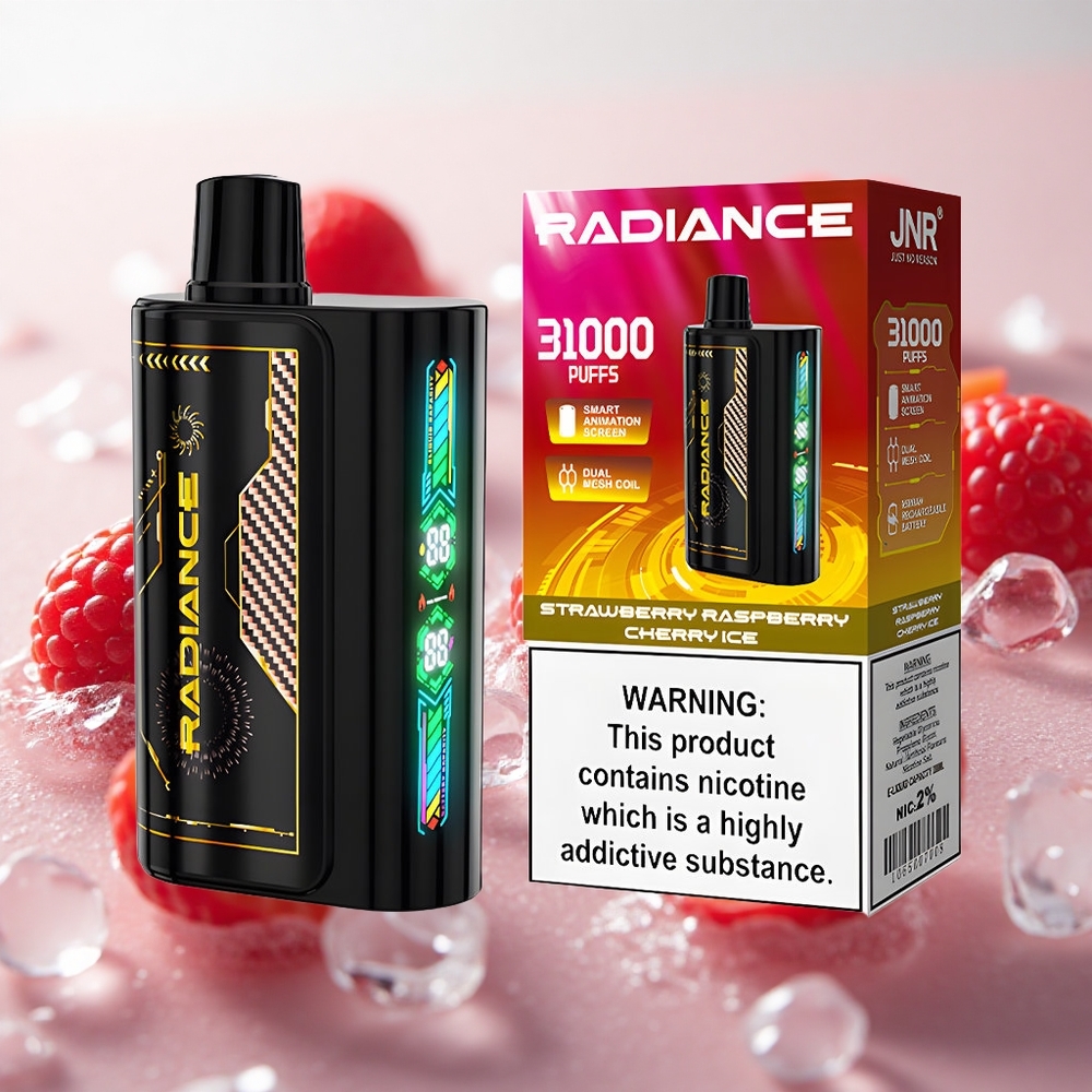 JNR Radiance 31000 Puffs Jahoda Malina Třešeň Led 28ml E-liquid Czech Republic wholesale