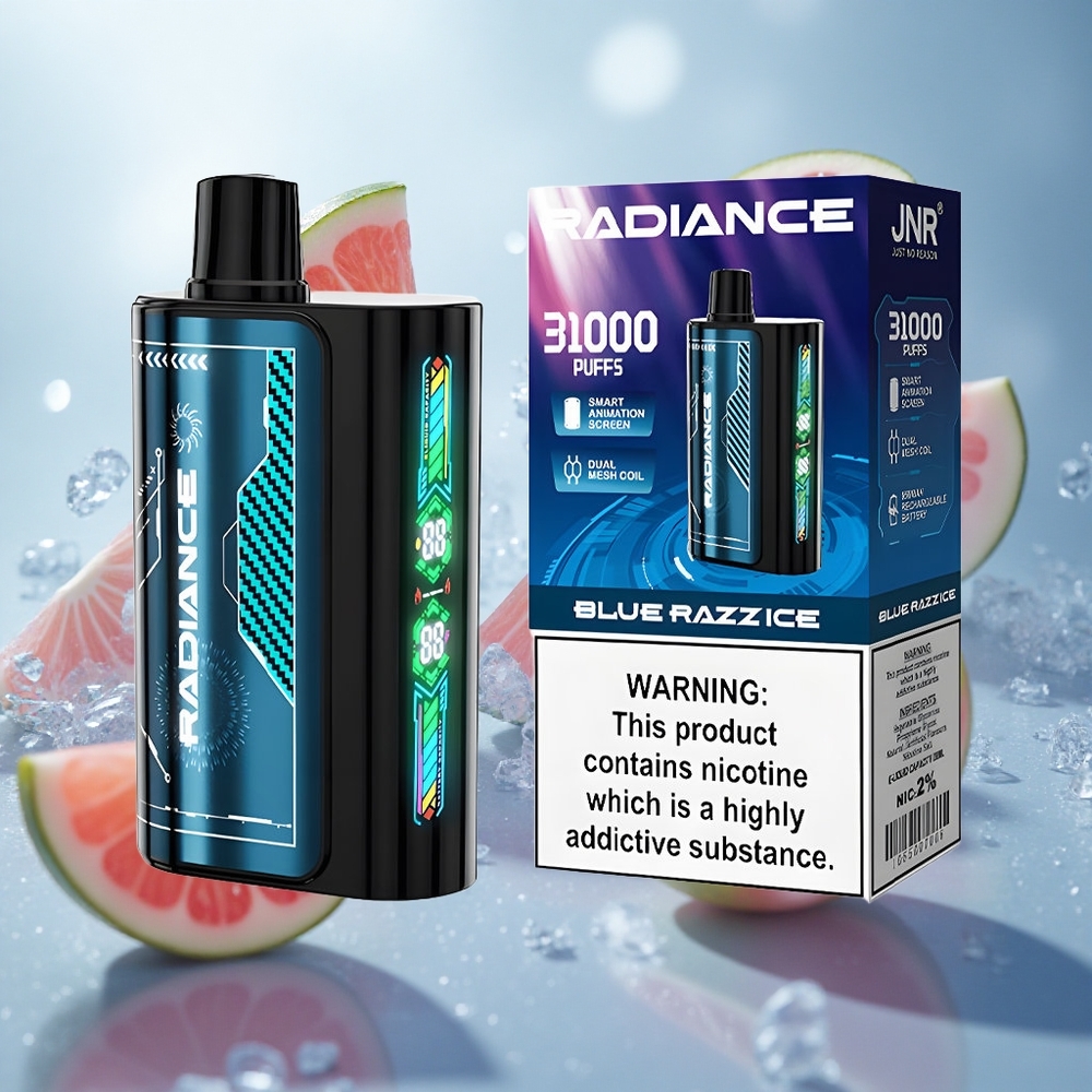 JNR Radiance 31000 Puffs Jednorázová Vape Blue Razz Ice 28ml Czech Republic wholesale