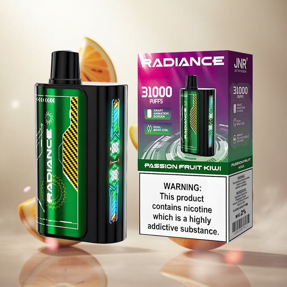 JNR Radiance 31000 Puffs Jednorázová Vape Passion Fruit Kiwi 28ml E-liquid Czech Republic wholesale