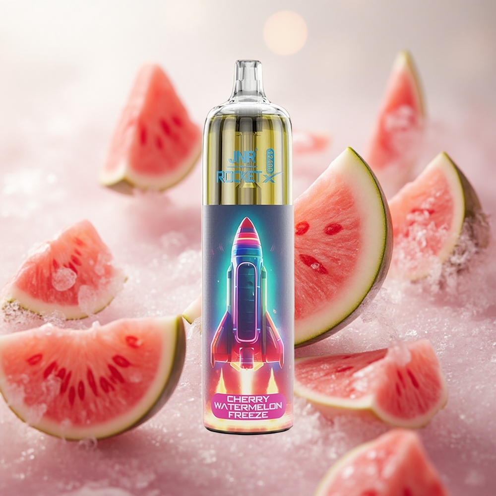 JNR Rocket-X 12400 Puffs Jednorázová Vape Cherry Watermelon Freeze 25ml Kapacita e-Kapaliny Czech Republic wholesale