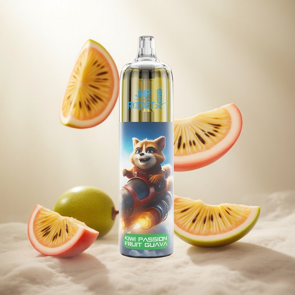 JNR Rocket-X 12400 Puffs Jednorázová Vape Kiwi Passion Fruit Guava 25ml Kapacita e-Kapaliny Czech Republic wholesale