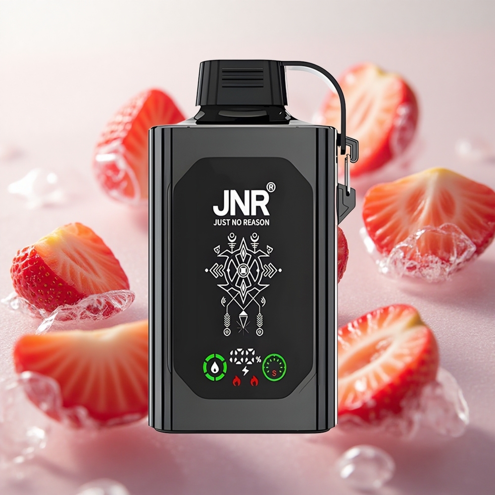JNR Shisha Hookah Box 20500 Puffs Jahodový led Jednorázová Vape s HD Displejem Czech Republic wholesale