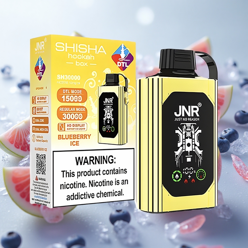 JNR Shisha Hookah Box 20500 Puffs Jednorázová Vape Borůvka s Mátou E-kapalina 25ml Velkoobchod Czech Republic
