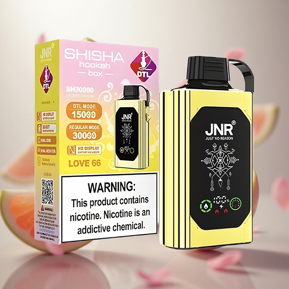 JNR Shisha Hookah Box 20500 Puffs Jednorázová Vape Love 66 25ml Kapacita E-liquid Velkoobchod Česko