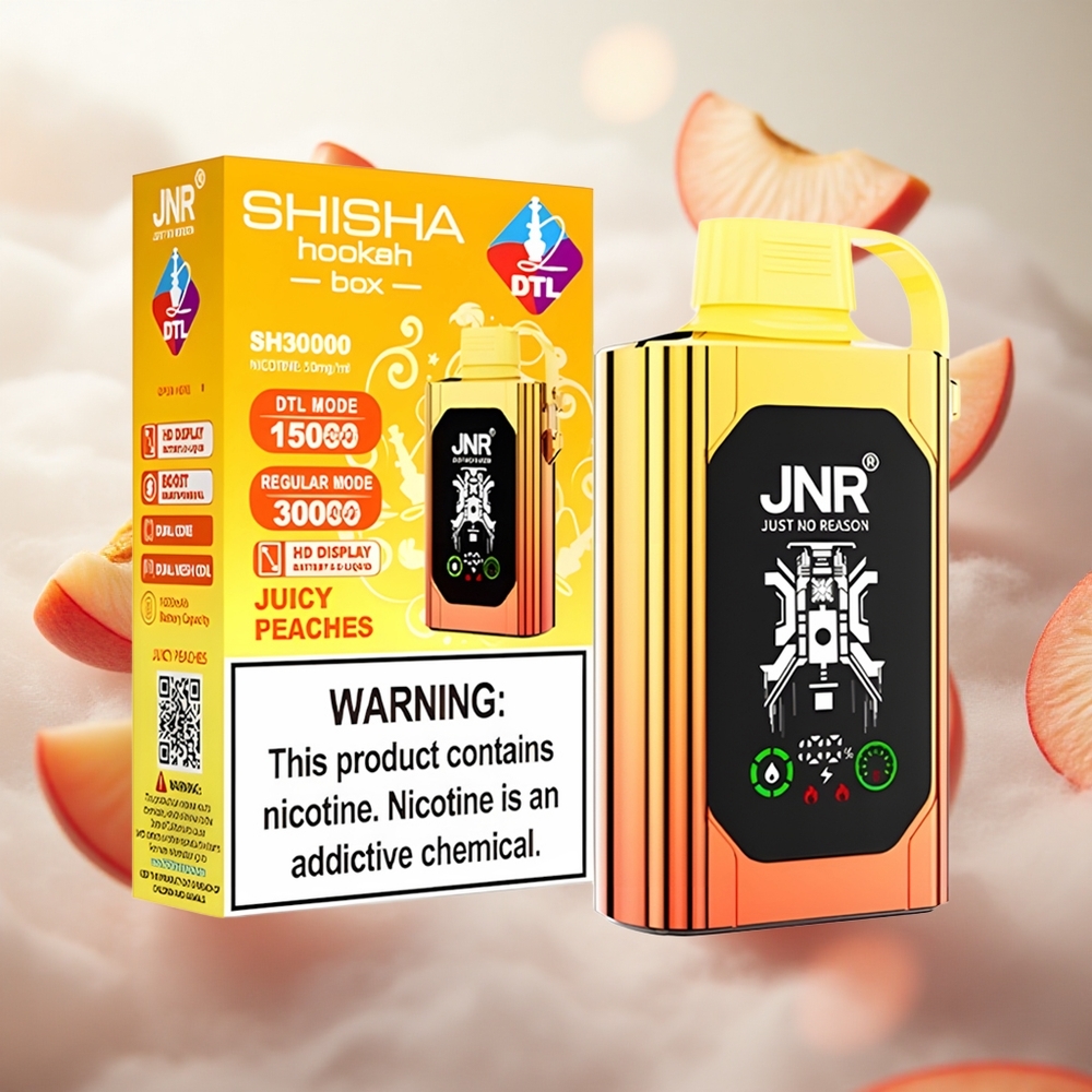 JNR Shisha Hookah Box 20500 Puffs Jednorázová Vape Šťavnaté broskve s kapacitou baterie 1000mAh Czech Republic wholesale