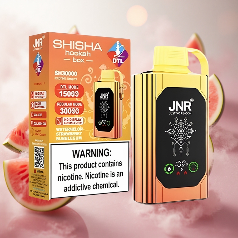 JNR Shisha Hookah Box 20500 Puffs Vodní meloun Jahoda Bubblegum 25ml Kapalina Czech Republic wholesale