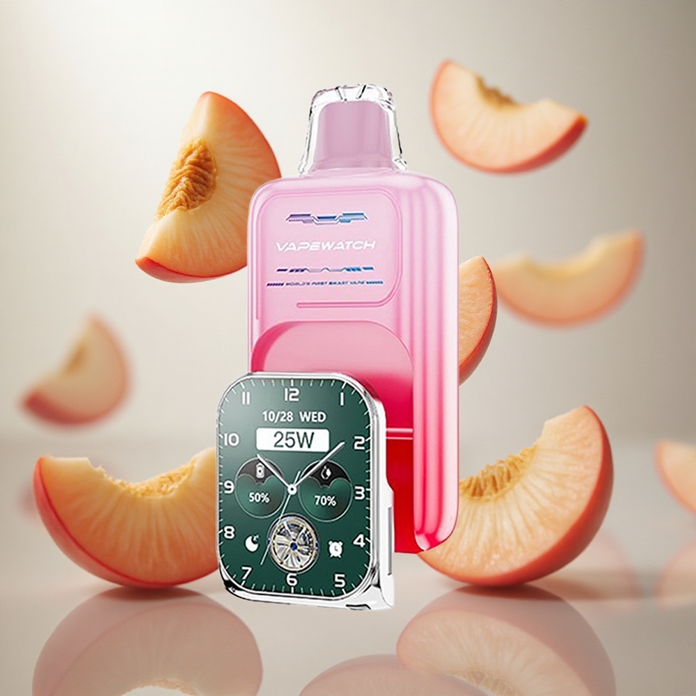 JNR Vape Watch 30000 Puffs (30 000 šluků) Jednorázová Vape Georgia Peach Typ-C rychlé nabíjení Czech Republic wholesale