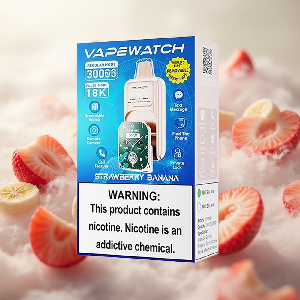 JNR Vape Watch 30000 Puffs Jednorázová Vape Jahoda Banán Kapacita baterie 1000mAh Czech Republic wholesale