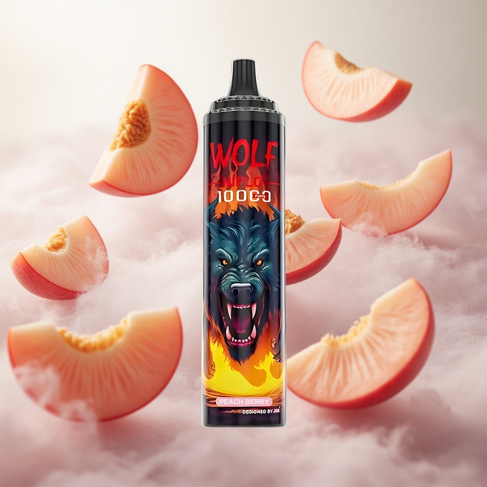 JNR Wolf Niplo 10000 Puffs Broskev  Bobule Typ-C rychlé nabíjení Czech Republic wholesale