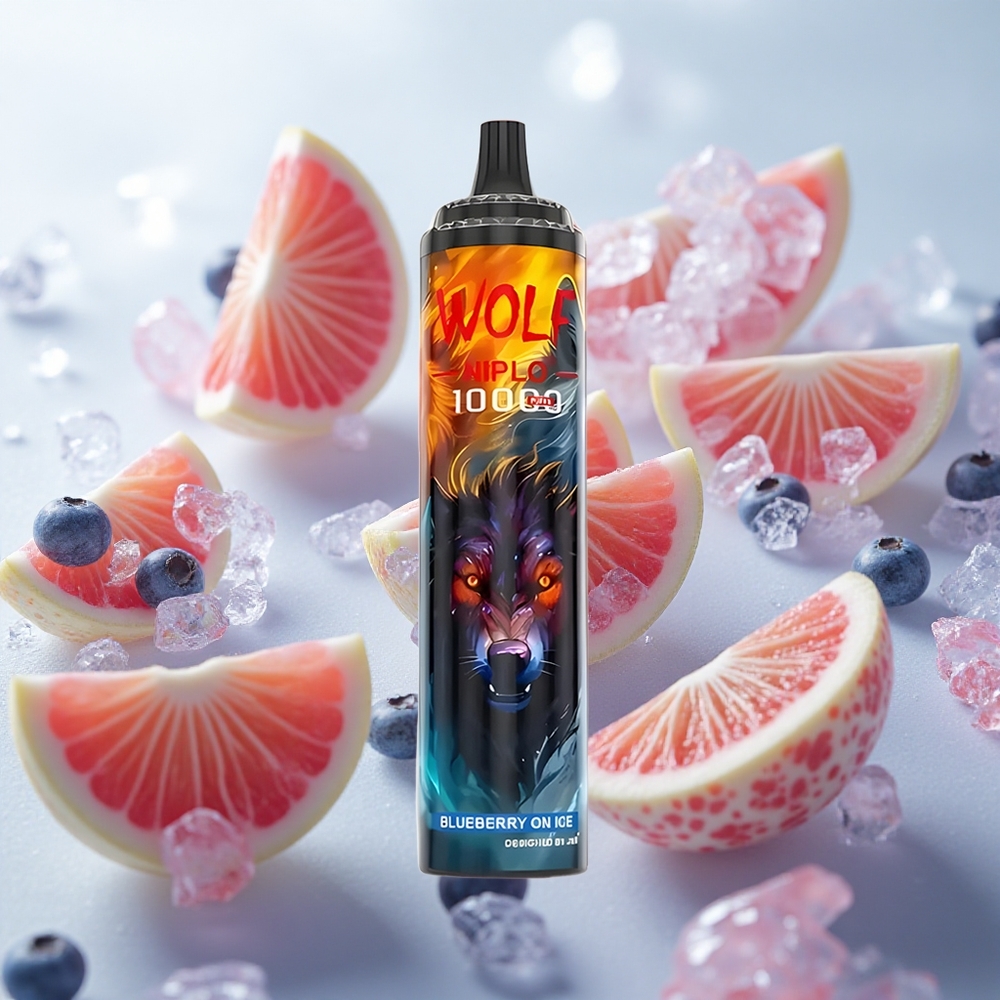 JNR Wolf Niplo 10000 Puffs Jednorázová Vape Blueberry On Ice 20ml Kapacita E-liquid Velkoobchod Czech Republic