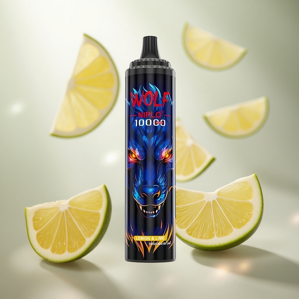 JNR Wolf Niplo 10000 Puffs Jednorázová Vape Citron  Limetka s 20ml E-liquid Capacity velkoobchod Czech Republic