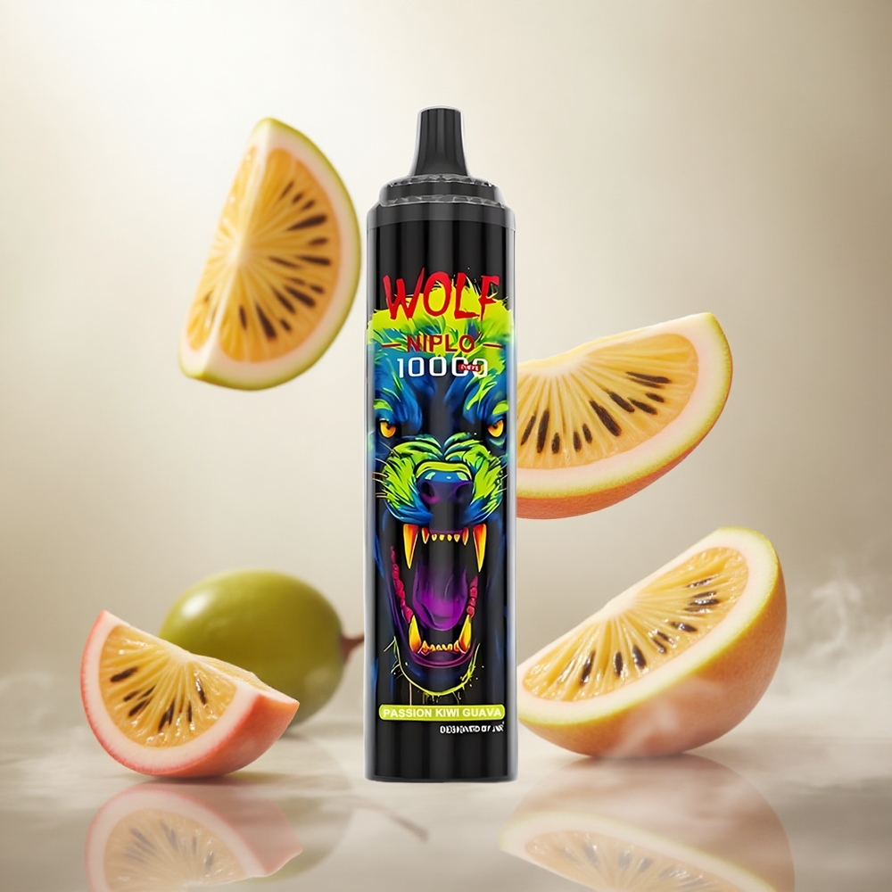 JNR Wolf Niplo 10000 Puffs Jednorázová Vape Passion Kiwi Guava Kapacita baterie 650mAh Velkoobchod Česko