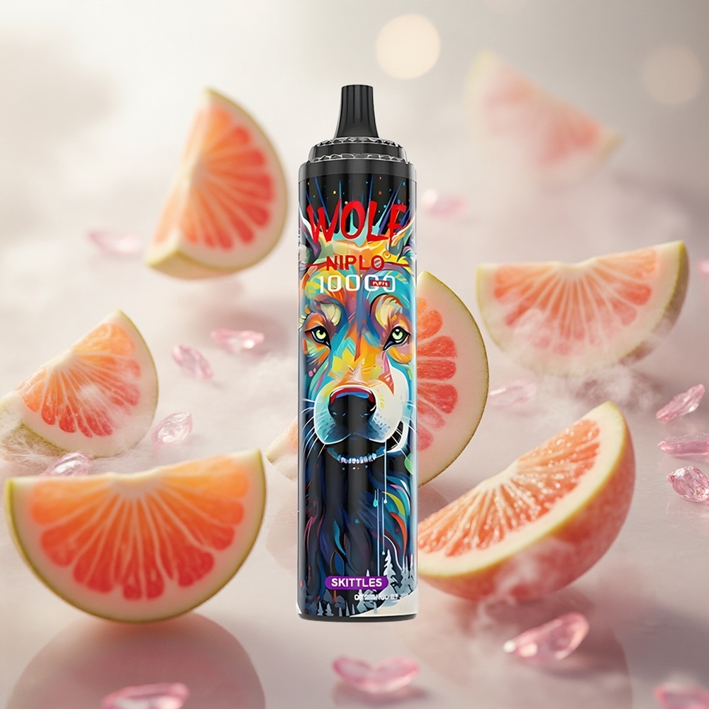 JNR Wolf Niplo 10000 Puffs Jednorázová Vape Skittles 20ml kapacita e-liquidu velkoobchod Czech Republic