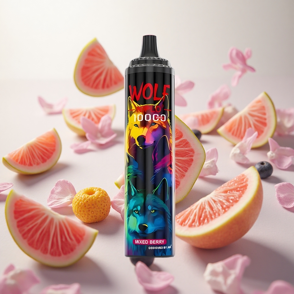 JNR Wolf Niplo 10000 Puffs Jednorázová Vape Směs lesních plodů 20ml Kapacita e-liquidu Czech Republic wholesale