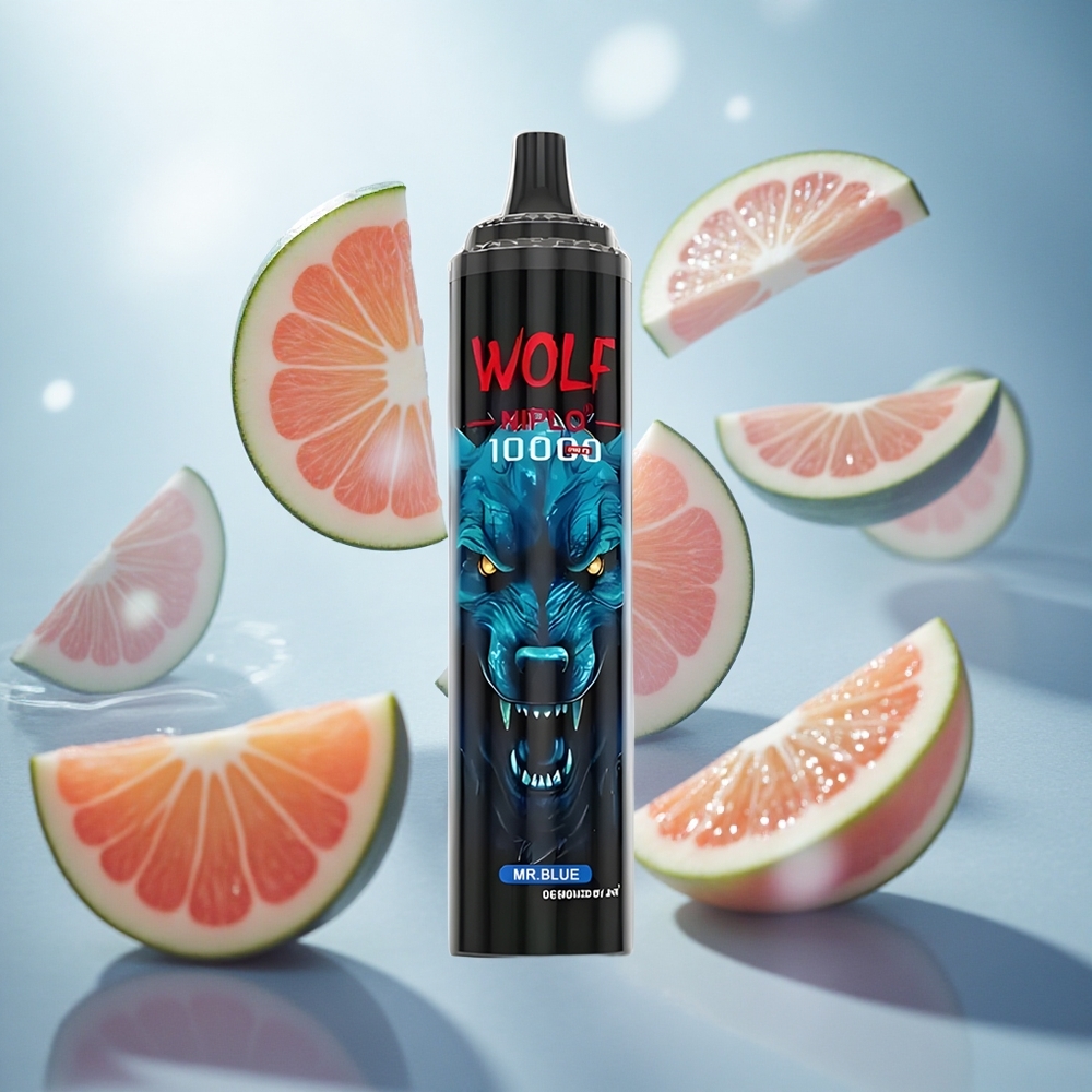 JNR Wolf Niplo 10000 Puffs Mr Blue s nabíjením Type-C a kapacitou 20ml Czech Republic wholesale