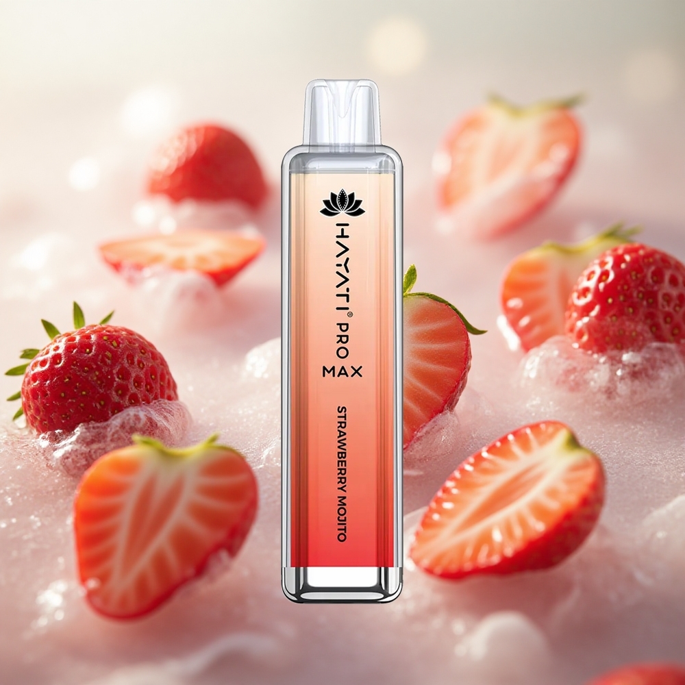 Hayati Pro Max 4000 Puffs Jednorázová Vape Jahoda Mojito 2% 5% nikotinu Síla TPD-Compliance Czech Republic wholesale