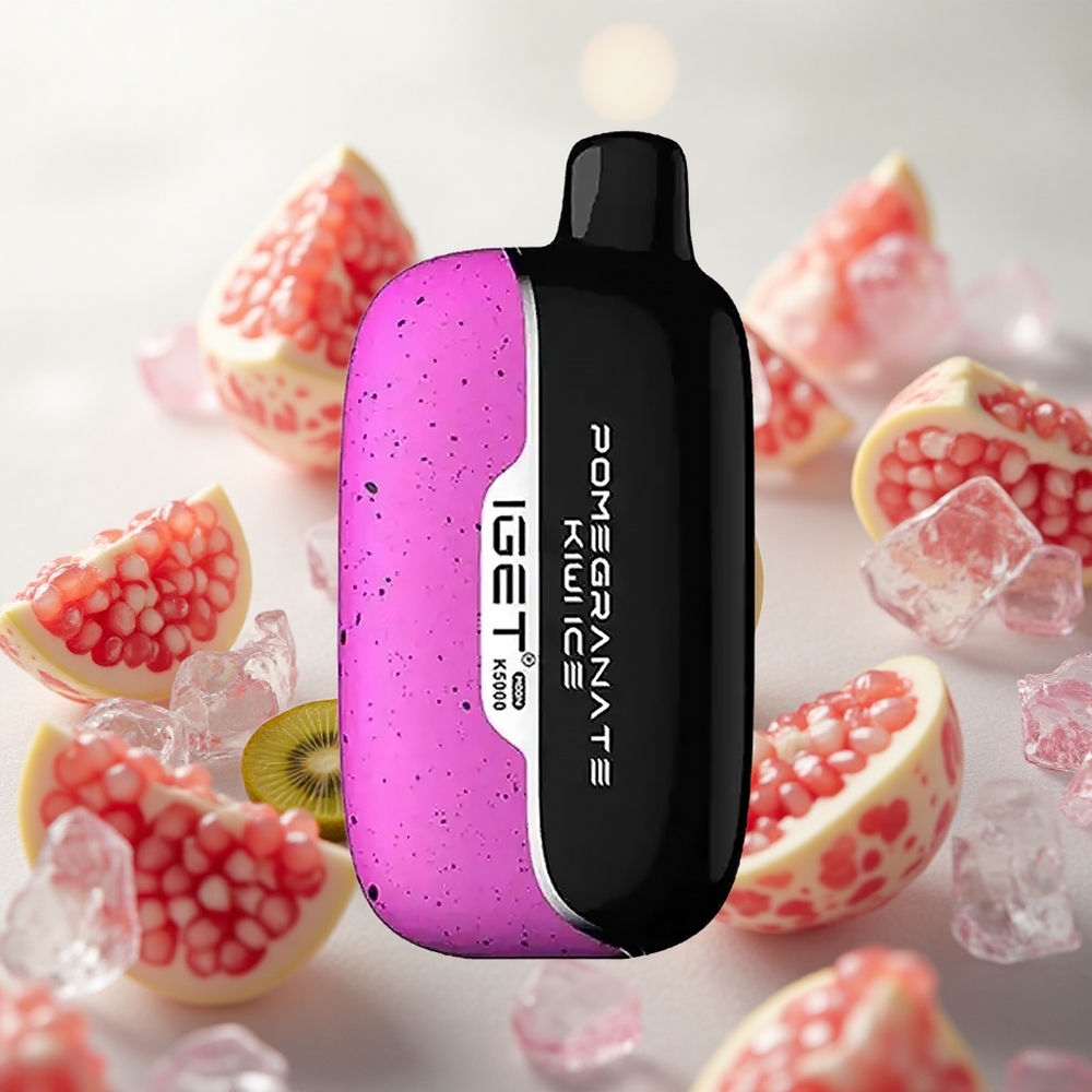 IGET Moon K5000 Puffs Jednorázová Vape Granátové jablko Kiwi Led s až 5000 potahy Czech Republic wholesale