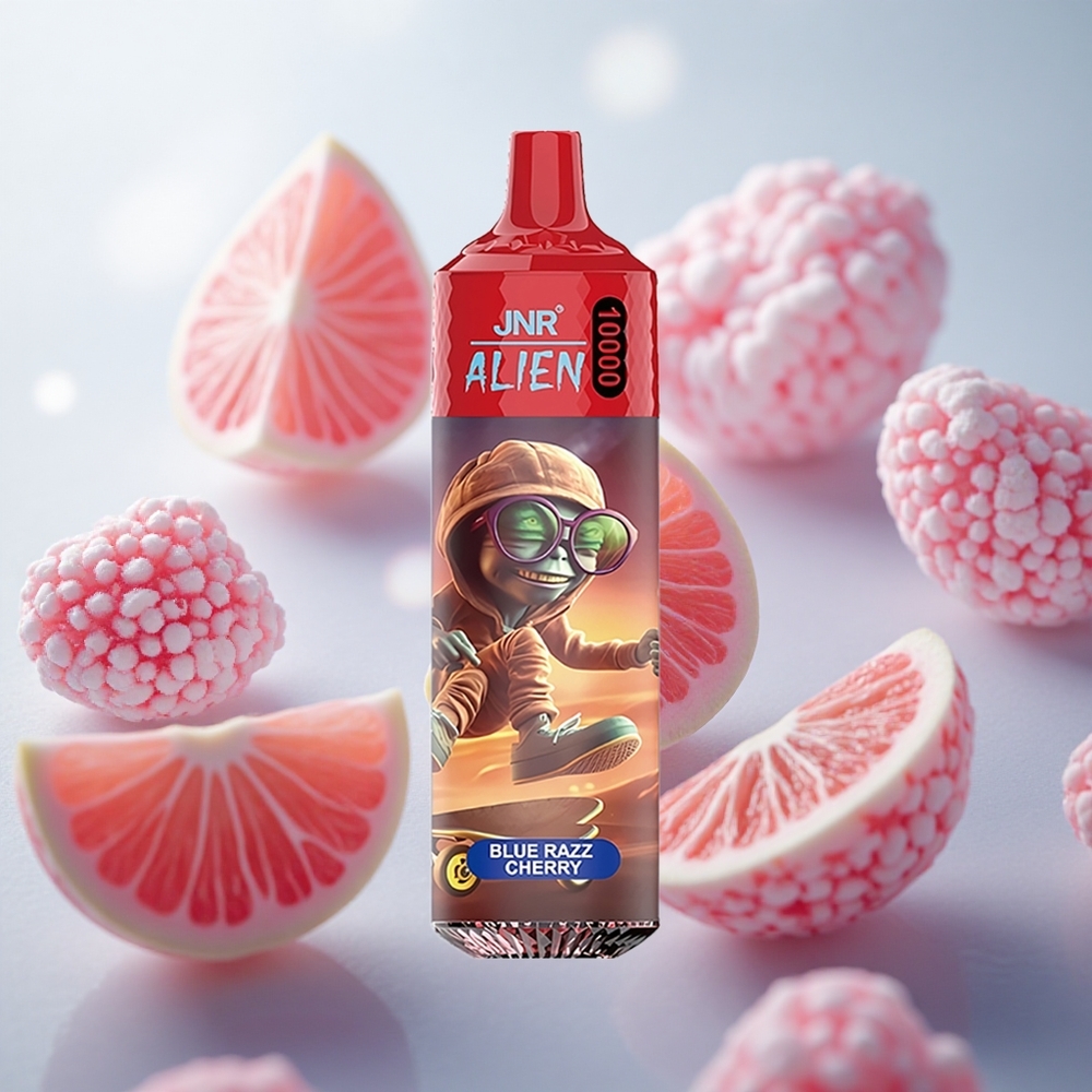 JNR Alien 10000 Puffs Jednorázová Vape Blue Razz Cherry 20ml Kapalina Czech Republic wholesale