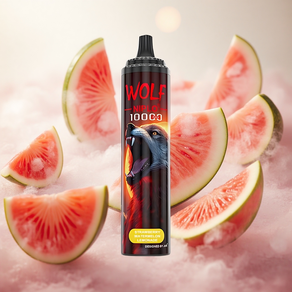 JNR Wolf Niplo 10000 Puffs Jahoda Meloun Limonáda Mřížková cívka 1.0 Ohm Česká republika velkoobchod